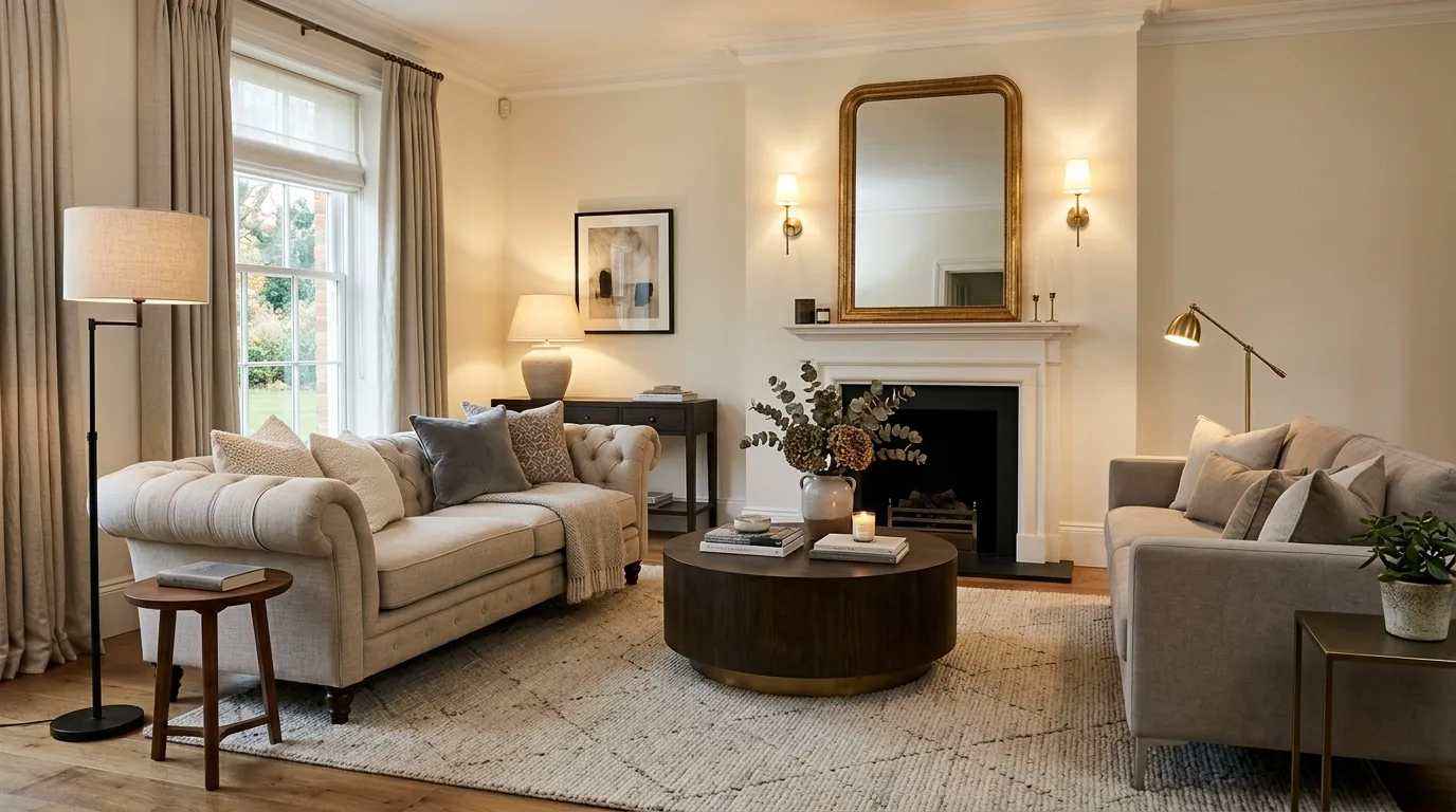 Finish with lighting that serves both seats